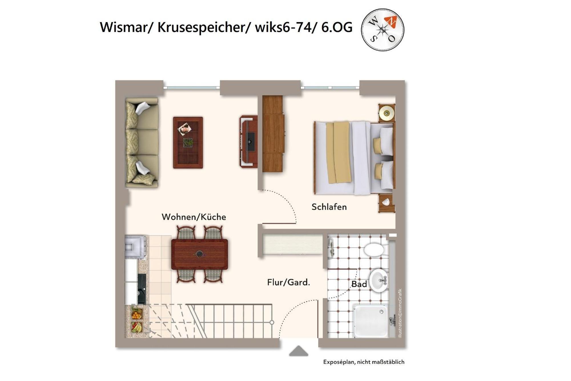 Krusespeicher Krusespeicher 6-74 Apartment *